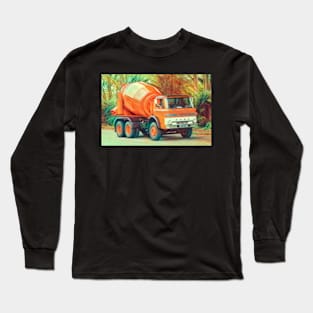 Ford D Series Concrete Mixer Truck Long Sleeve T-Shirt